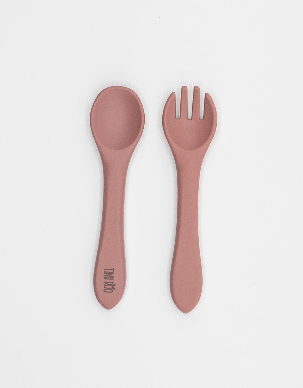 Dusty Pink Baby/Toddler Toddler Spoon & Fork Set